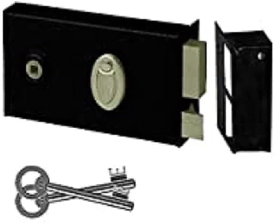 ABUS 33363 Türschloss, Schwarz