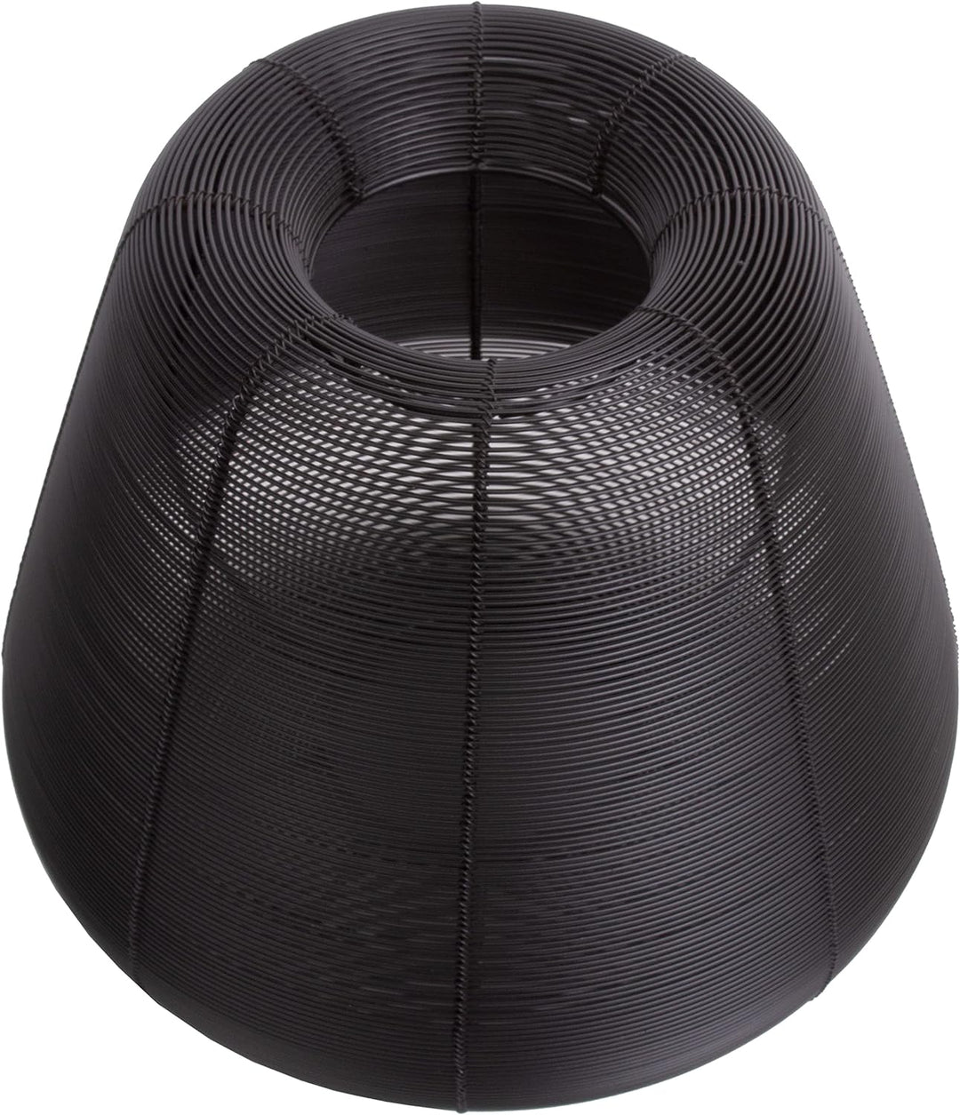 Brandsseller Windlicht Ø33 x H31 cm Metall Draht Gitter Design Schwarz Kerzenständer Laterne Indoor-