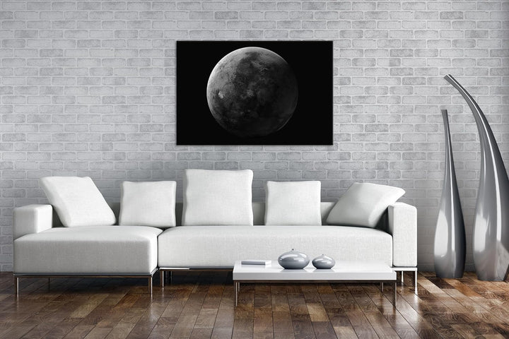 deyoli Planet Mars Format: 80x60 cm Effekt: Schwarz/Weiss als Leinwandbild, Motiv fertig gerahmt auf