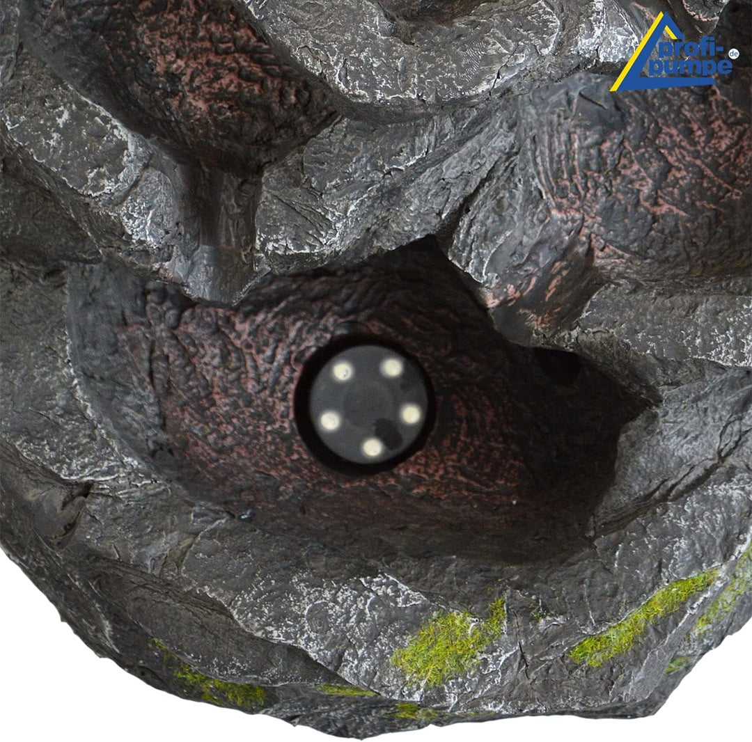 Gartenbrunnen Brunnen Zierbrunnen Zimmerbrunnen mit Beleuchtung Wasserfall Wasserspiel für Garten, G