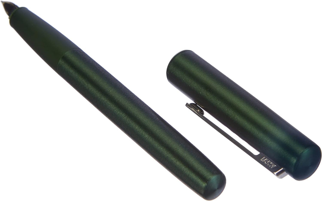 LAMY 1234746 aion Füllhalter 77 – Moderner Füller in der Farbe Dunkelgrün aus einem nahtlos aus Alum