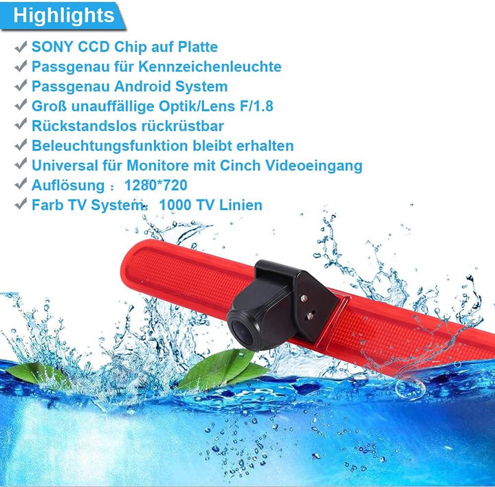 1280X720 Pixel Dritte Dach Top Mount Bremsleuchte Kamera Bremslicht Rückfahrkamera IR Licht für T5 M