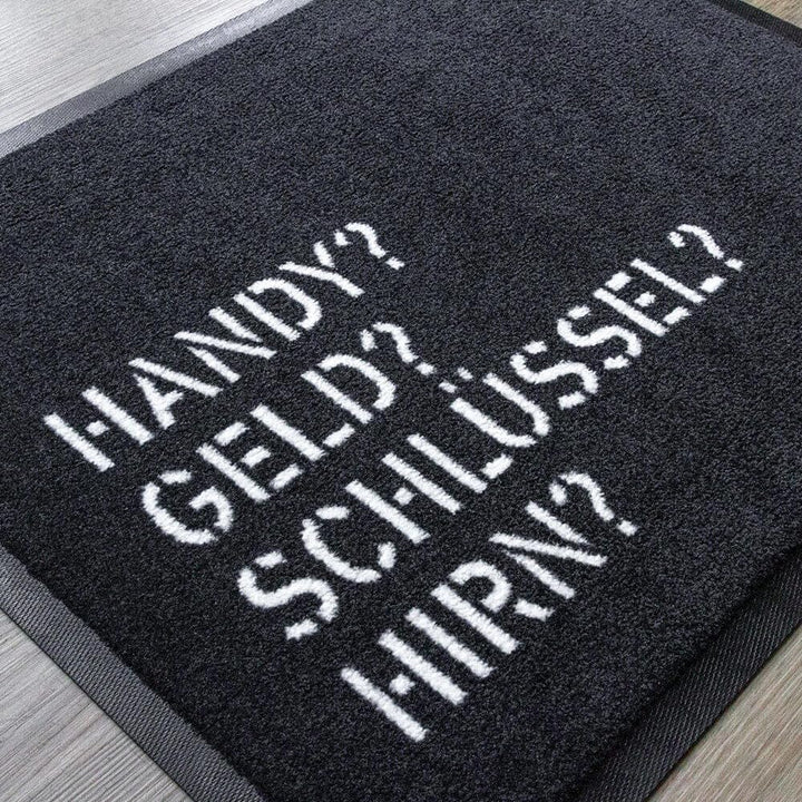 Du Hirsch Bayerische Fussmatte Handy Geld Schlüssel Hirn B x H: 60 cm x 40 cm