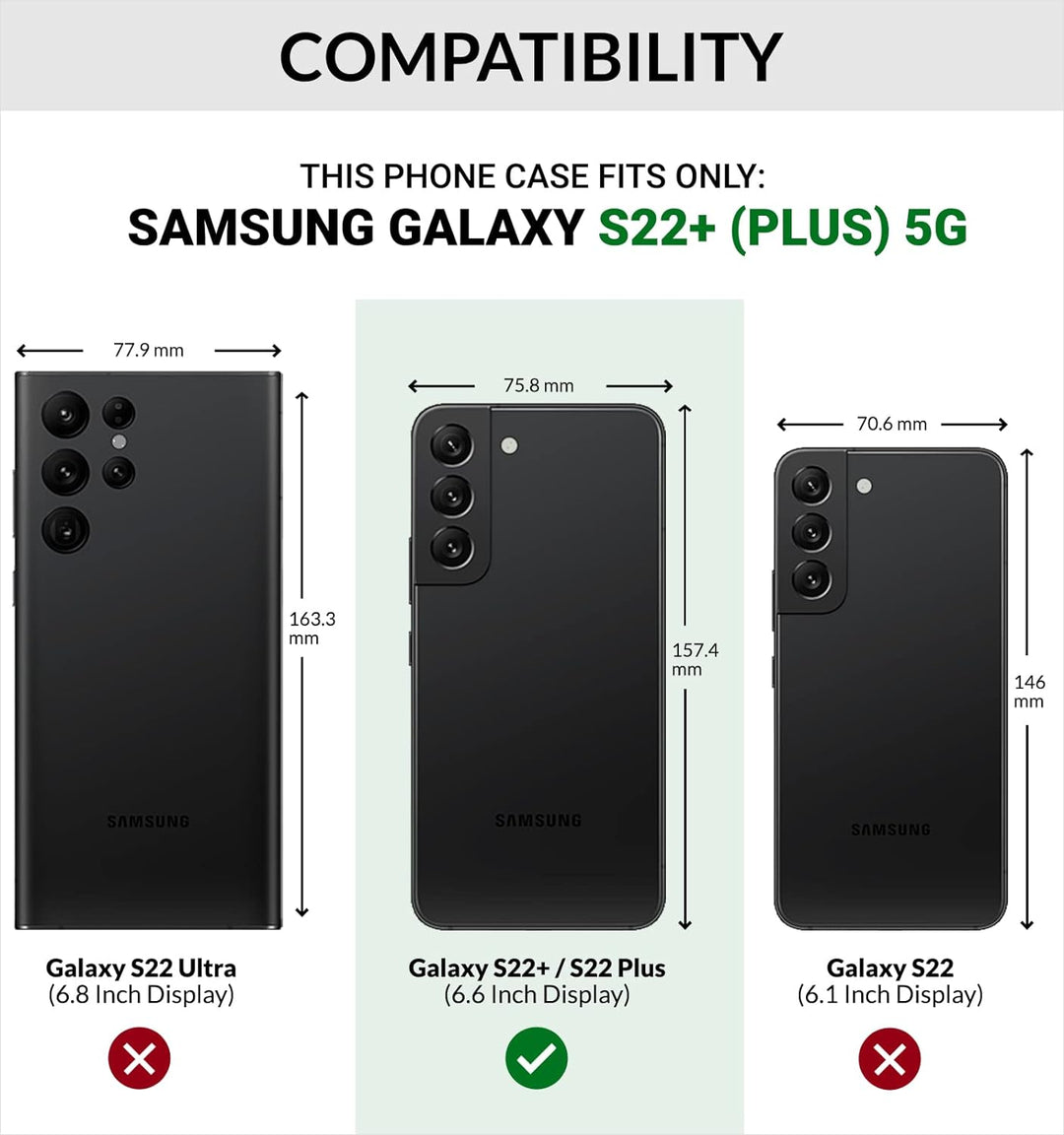 SURAZO Prestige Handyhülle für Samsung Galaxy S22+ Plus 5G – Premium Echtleder Hülle Schutzhülle mit