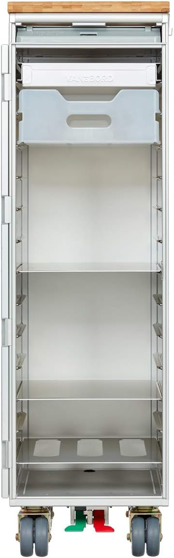 VanDeBord Ausstattungspaket Küche & Grillen, Zubehör für Flugzeugtrolleys, Einschub, Fachboden, Flas