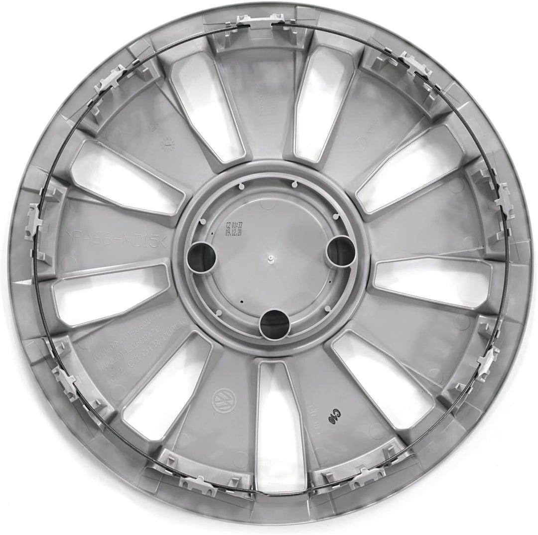 Volkswagen 1S0071454BYEH Radzierblenden (4 Stück) Radkappen 14 Zoll Stahlfelgen Radblenden, Silber