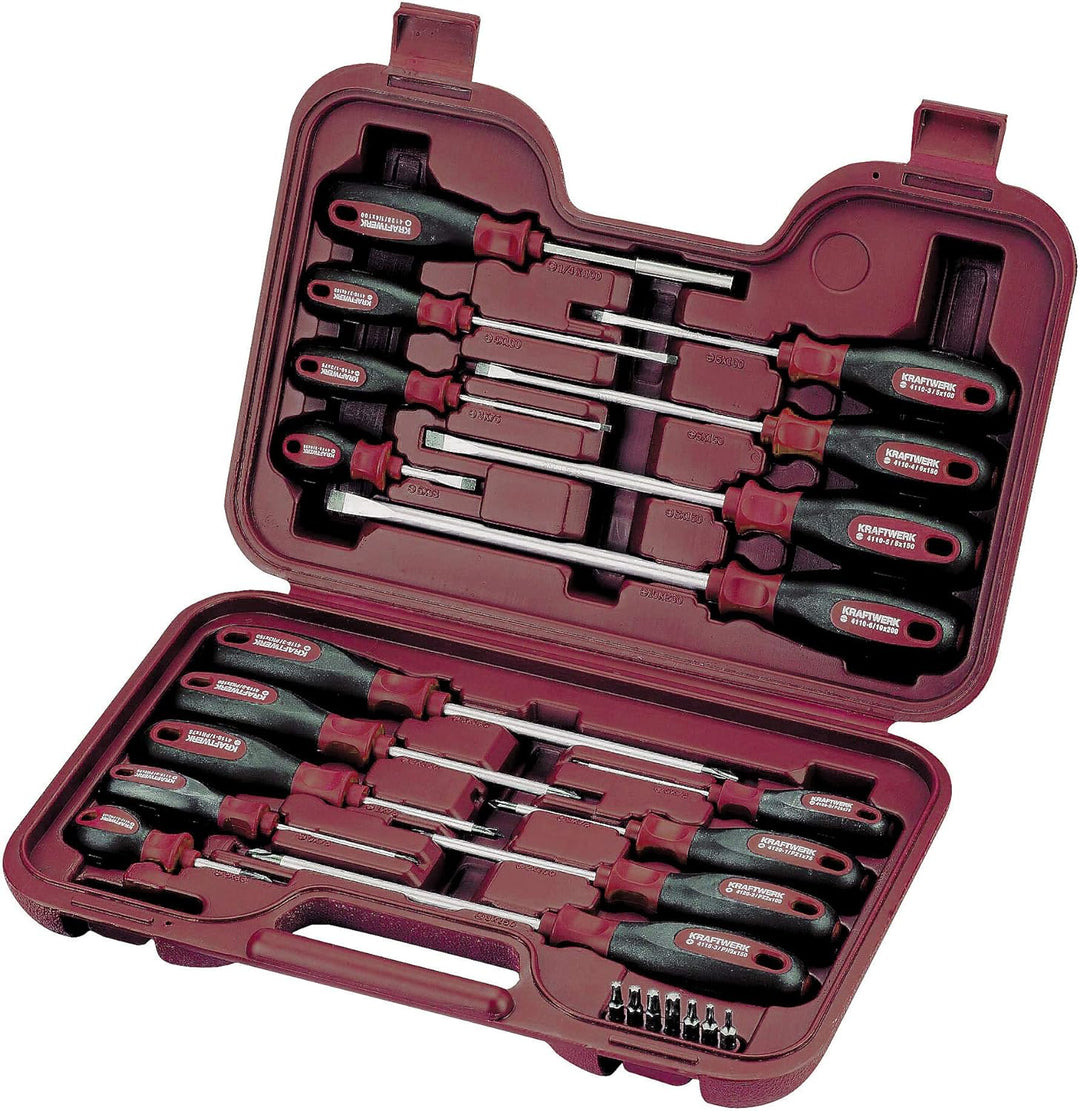 KRAFTWERK 4168 24-teilig ergokraft Schraubendr-/Bitkoffer
