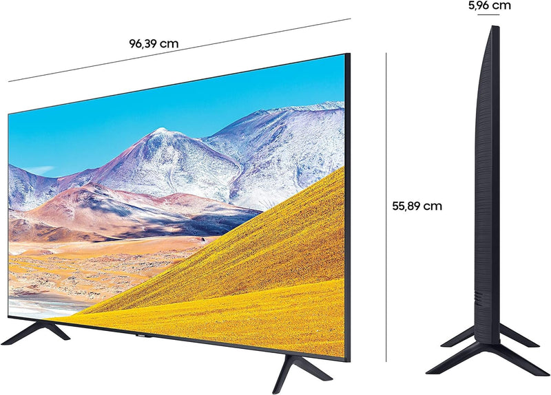 Samsung TU8079 108 cm (43 Zoll) LED Fernseher (Ultra HD, HDR10+, Triple Tuner, Smart TV) [Modelljahr
