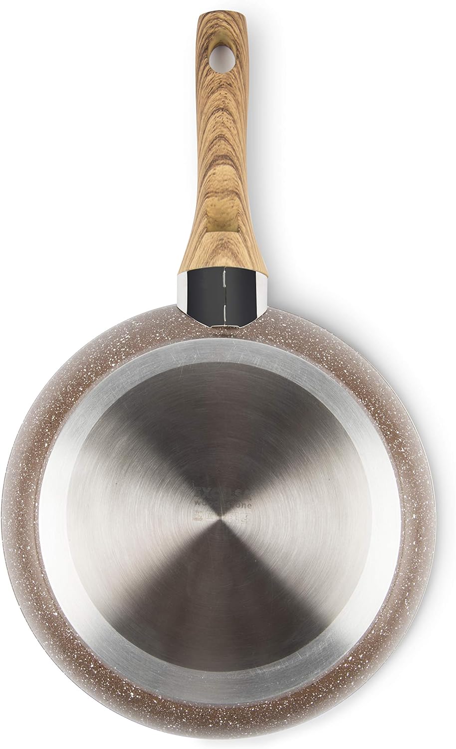 Excelsa Wood & Stone Set 3 Pfannen Aluminium geschmiedet mit Antihaftbeschichtung