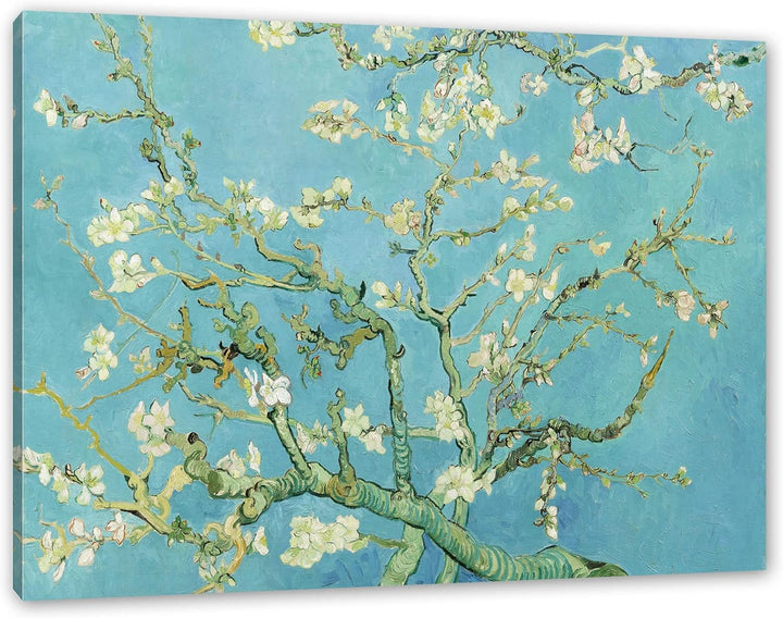Generisch Vincent Van Gogh - Mandelbaumzweige als Leinwandbild / Grösse: 120x80 cm / Wandbild / Kuns