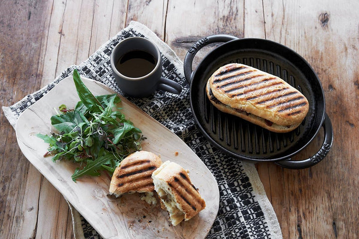 Staub 40511-782-0 Grillpfanne, rund, 30 cm, Gusseisen, grau