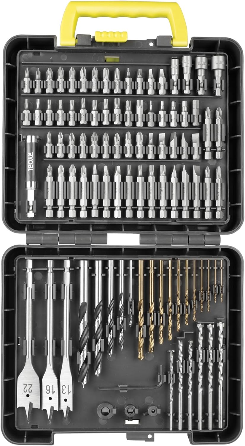 RYOBI Coffret mixte 95 accessoires perçage, vissage et boulonnage
