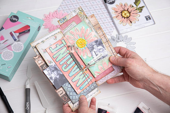 Thinlits Stanzformenset, alphanumerisches Bulletin, 43 Stück, von Tim Holtz, Bulletin