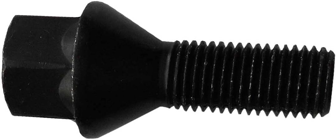 10 Radschrauben Radbolzen Kegelbund schwarz M14x1,5 55mm 55 mm schwarz, 55 mm schwarz