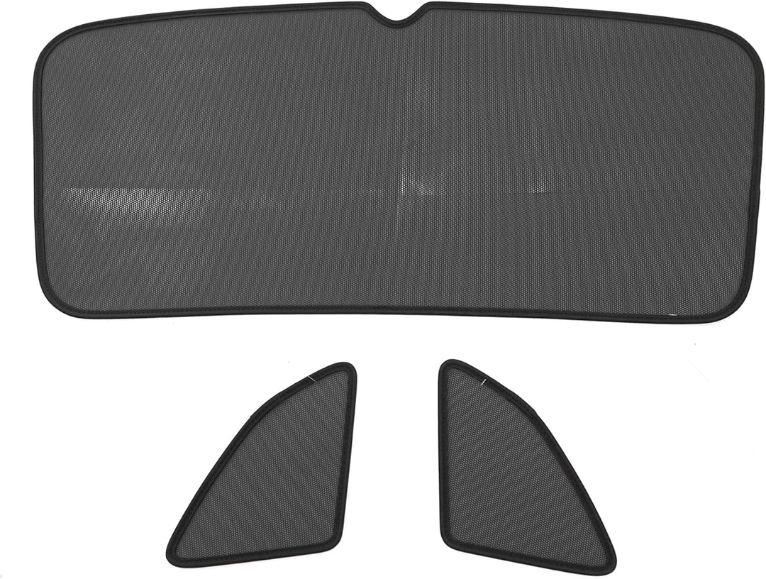 Skoda 658064361 Sonnenschutz Verdunklung Kofferraumseitenscheiben Heckscheibe, 3-teilig, schwarz