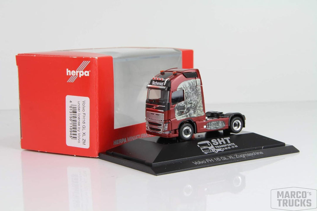 Herpa 110945 Volvo FH16 GL XL Zgm, SHT Tra, farbig