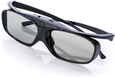 Hi-SHOCK 2x RF Pro Black Heaven | aktive 3D Brille für EPSON, JVC & SONY RF 3D Beamer | kompatibel m