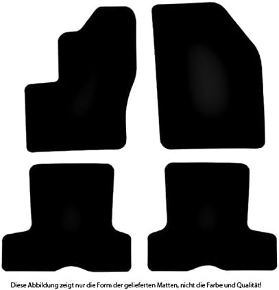 Bär-AfC Auto Fussmatten Classic passend für Ford C-MAX C214 2003-2010, Autoteppiche Nadelvlies Schwa