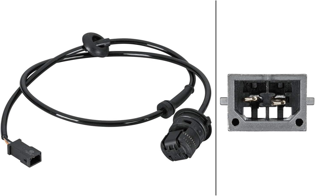 HELLA 6PU 230 040-231 Sensor, Raddrehzahl - 2-polig - hinten - mit Halter