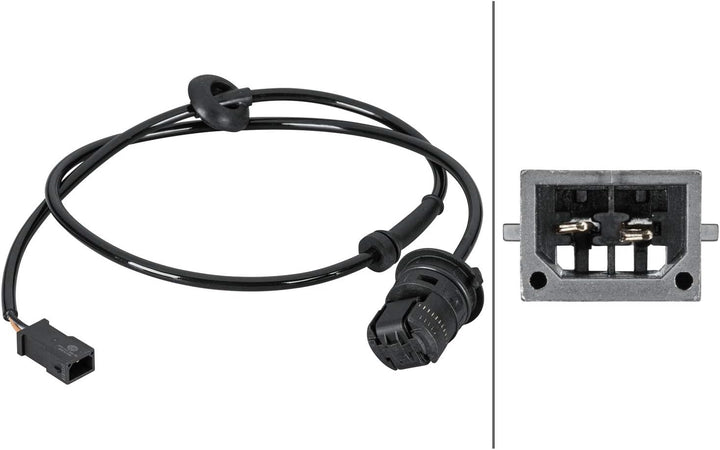 HELLA 6PU 230 040-231 Sensor, Raddrehzahl - 2-polig - hinten - mit Halter