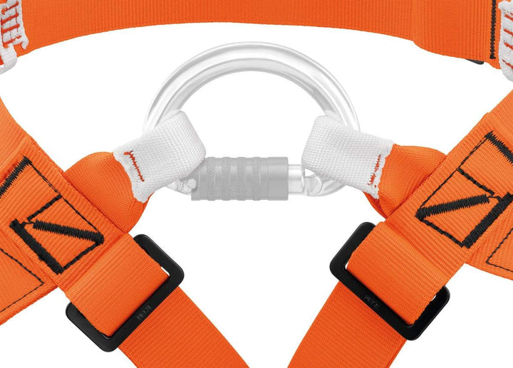 PETZL Unisex Verticality Speläogurt (1er Pack) 2 Orange/ Schwarz, 2 Orange/ Schwarz