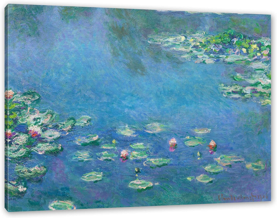 Generisch Claude Monet - Seerosen  III als Leinwandbild/Grösse: 100x70 cm/Wandbild/Kunstdruck/fertig