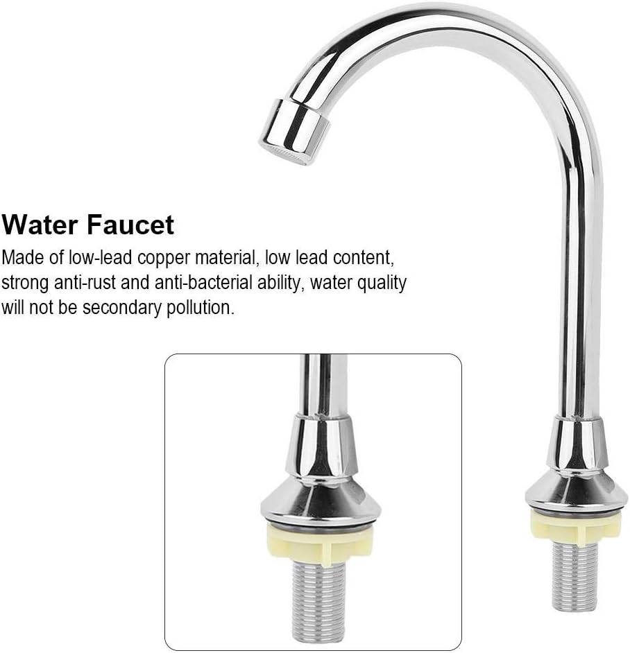 G1/2 "Flexible Becken Waschbecken Fusspedal Wasserhahn Heiss Kalt Kupfer Pedal Hände Frei Wasserhahn