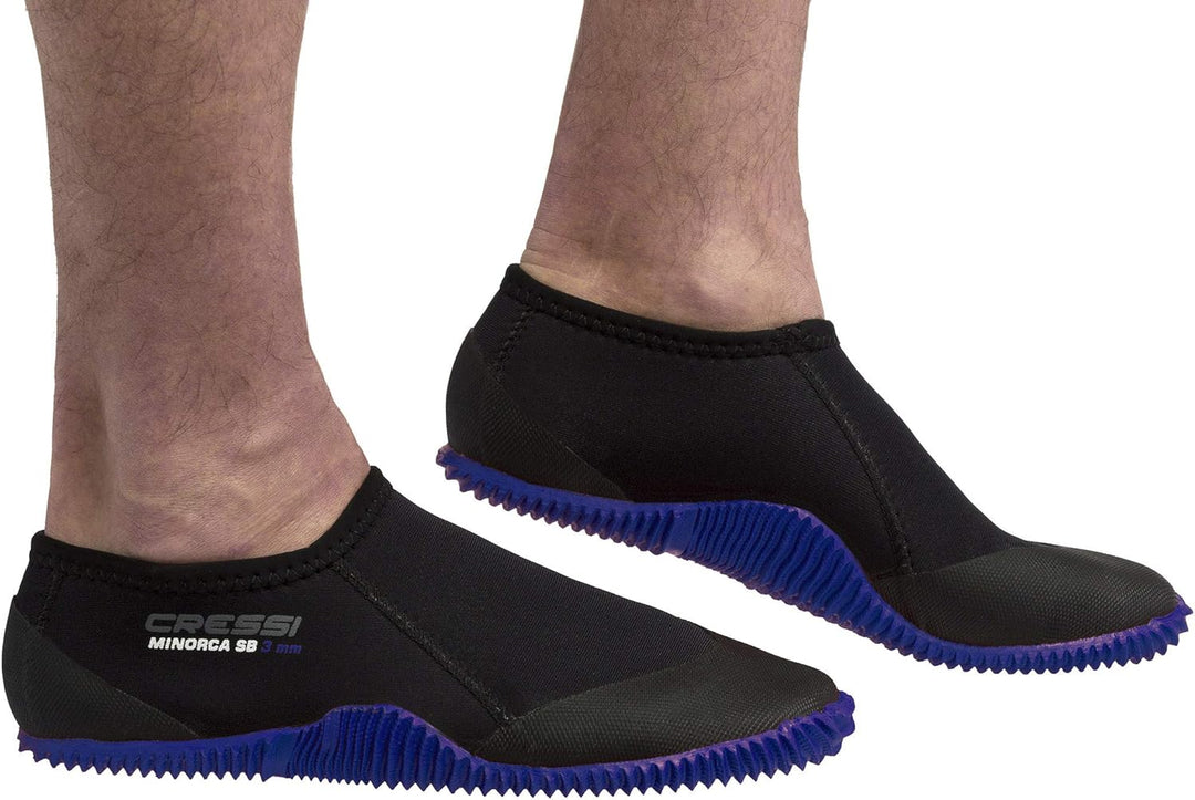 Cressi Minorca Shorty Boots 3mm - Kurzstiefel Doppelt Gefüttertes Neopren 3mm für Tauch und Wassersp