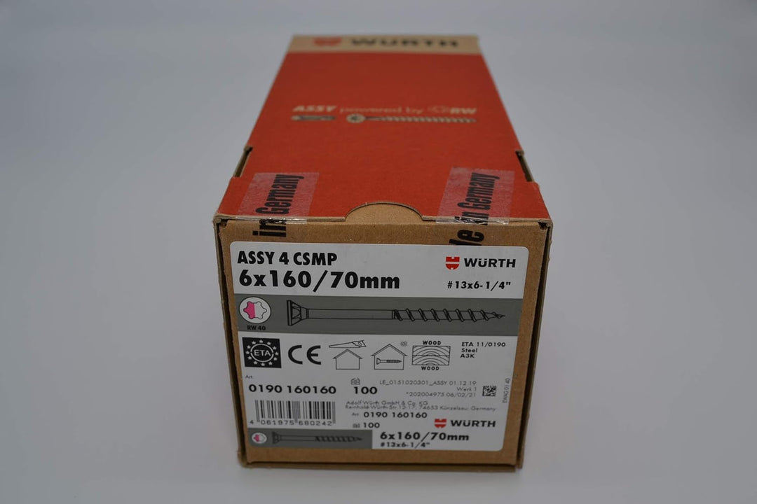 ASSY 4 CSMP Stahl verzinkt TG Senkfrästasche RW, SHR-SEKPF-FRT-HO-RW20-(A3K)-6X160/70