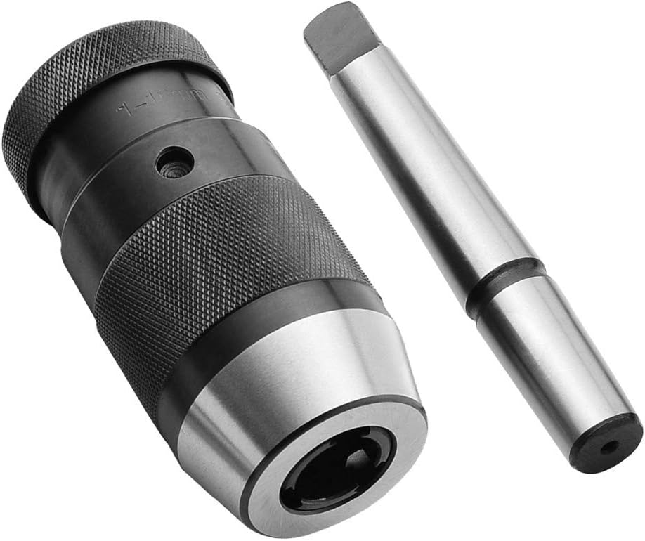 Senrise Schnellspannbohrfutter, selbstspannend, für CNC-Drehmaschinen/-Fräsen, Bohrmaschine, Schwarz