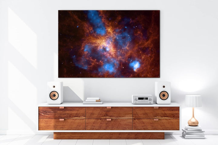 deyoli Tarantel Nebel Format: 80x60 als Leinwand, Motiv fertig gerahmt auf Echtholzrahmen, Hochwerti