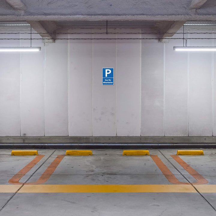 5 Stück Nur für Mitarbeiter Parkplatzschild 20 x 30 cm aus stabiler PVC Hartschaumplatte 3mm Parkpla
