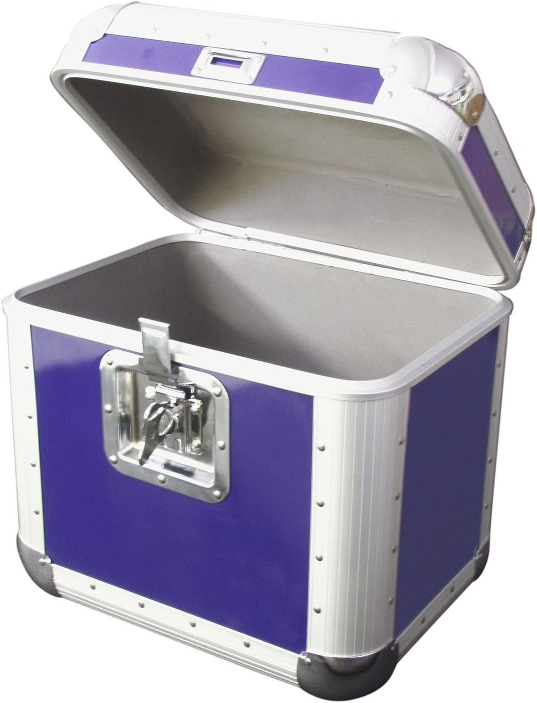 ROADINGER Platten-Case ALU 75/25, abgerundet, blau | Platten-Case im Aluminiumgehäuse, blau