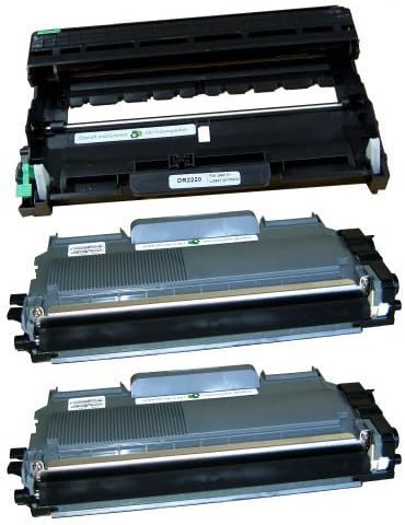 Alternatives Set Trommel und 2X Toner für Brother TN-2010 und DR-2200 für HL-2130 HL2132 HL2135W DCP