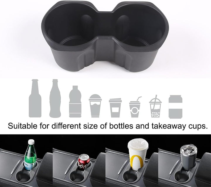 DIYUCAR Mittelkonsole Wasserbecherhalter Flaschenhalter Aufbewahrungsbox fĂŒr B-M-W X1 U11 2023-2024,