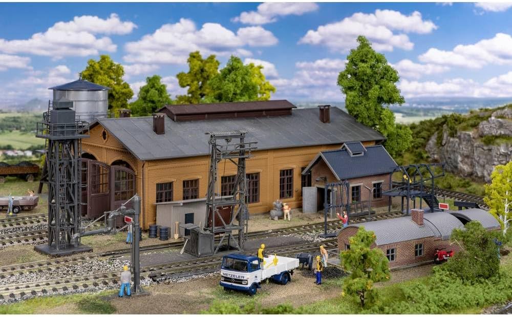 Faller 120296 Ausgestaltungs-Set Bahnbetriebswerk, One Size