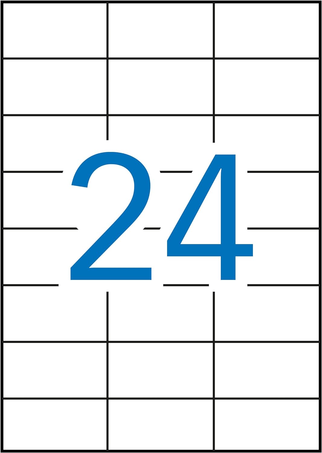 Apli 1273 - Pack 100 weiβe Etiketten für Drucker 70X37 70 x 37 mm 100 Blatt, 70 x 37 mm 100 Blatt