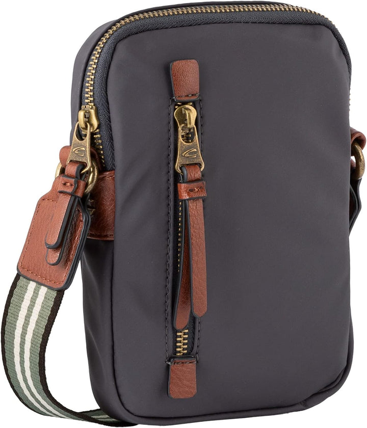 camel active bags Bari Damen Handytasche Umhängetasche Klein Grau Dark Grey 14x2,5x20, Dark Grey 14x