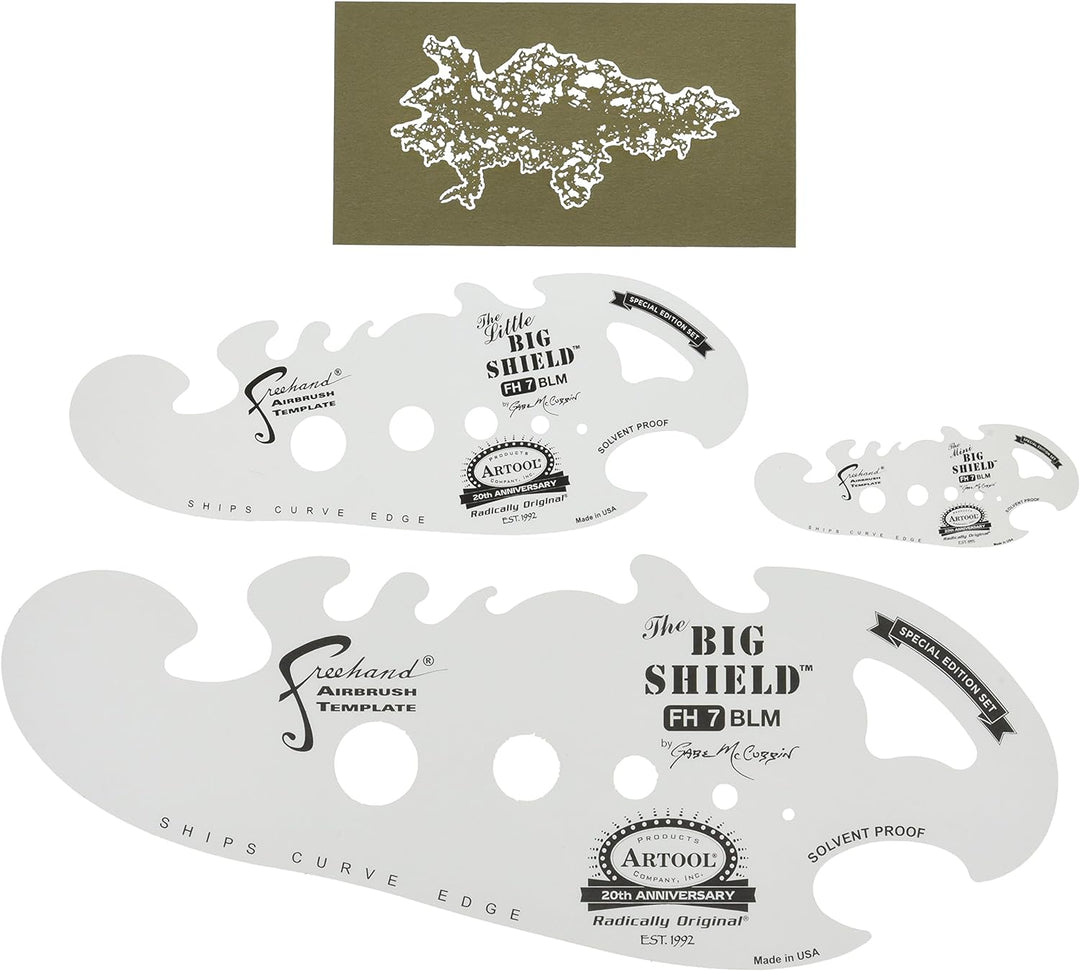 Artool - The Big Shield Special Edition Airbrush Schablone 200 525
