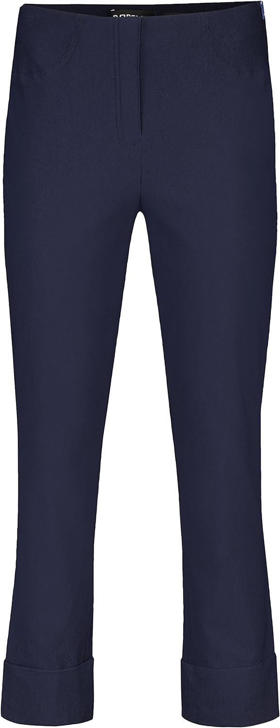 Robell Bella Slim Fit 7/8 Stretchhosen Schlupfhosen Damen Hosen #Bella versch.Farben (40, Marine)