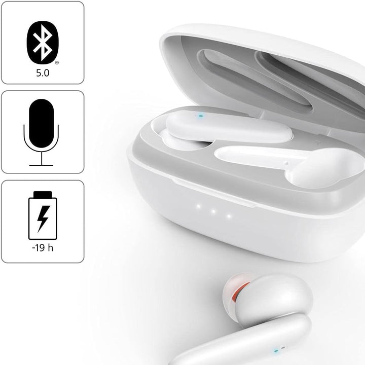 Hama Bluetooth Kopfhörer In Ear (kabellose Kopfhörer mit Ladestation 4x nachladbar für 20h Musik, Tr
