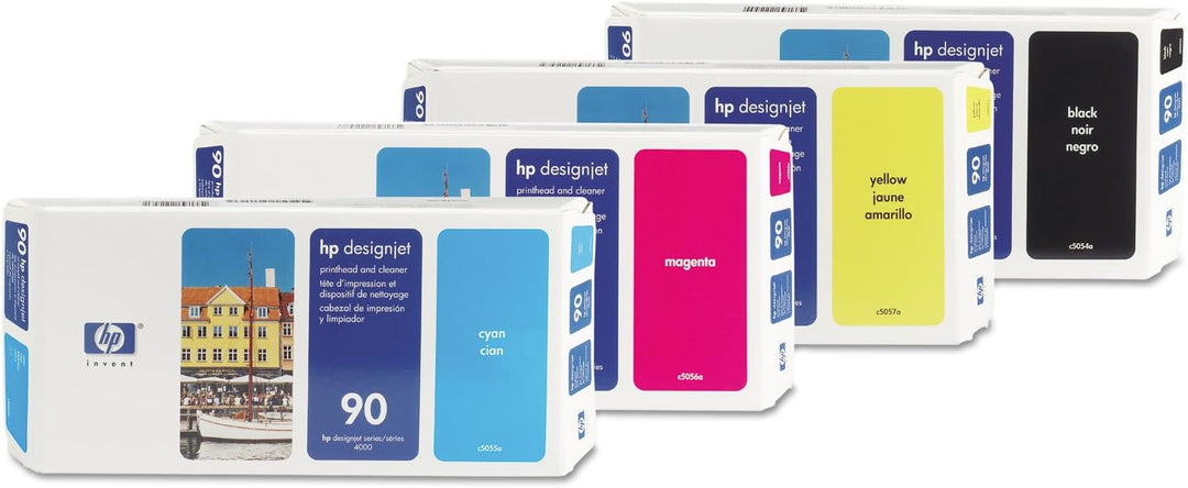 Hewlett Packard 90 Druckkopf magenta und Druckkopfreiniger