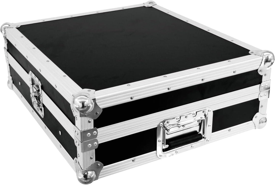 ROADINGER Mixer-Case Profi MCB-19, schräg, sw, 12HE | Flightcase für 483-mm-Geräte (19")