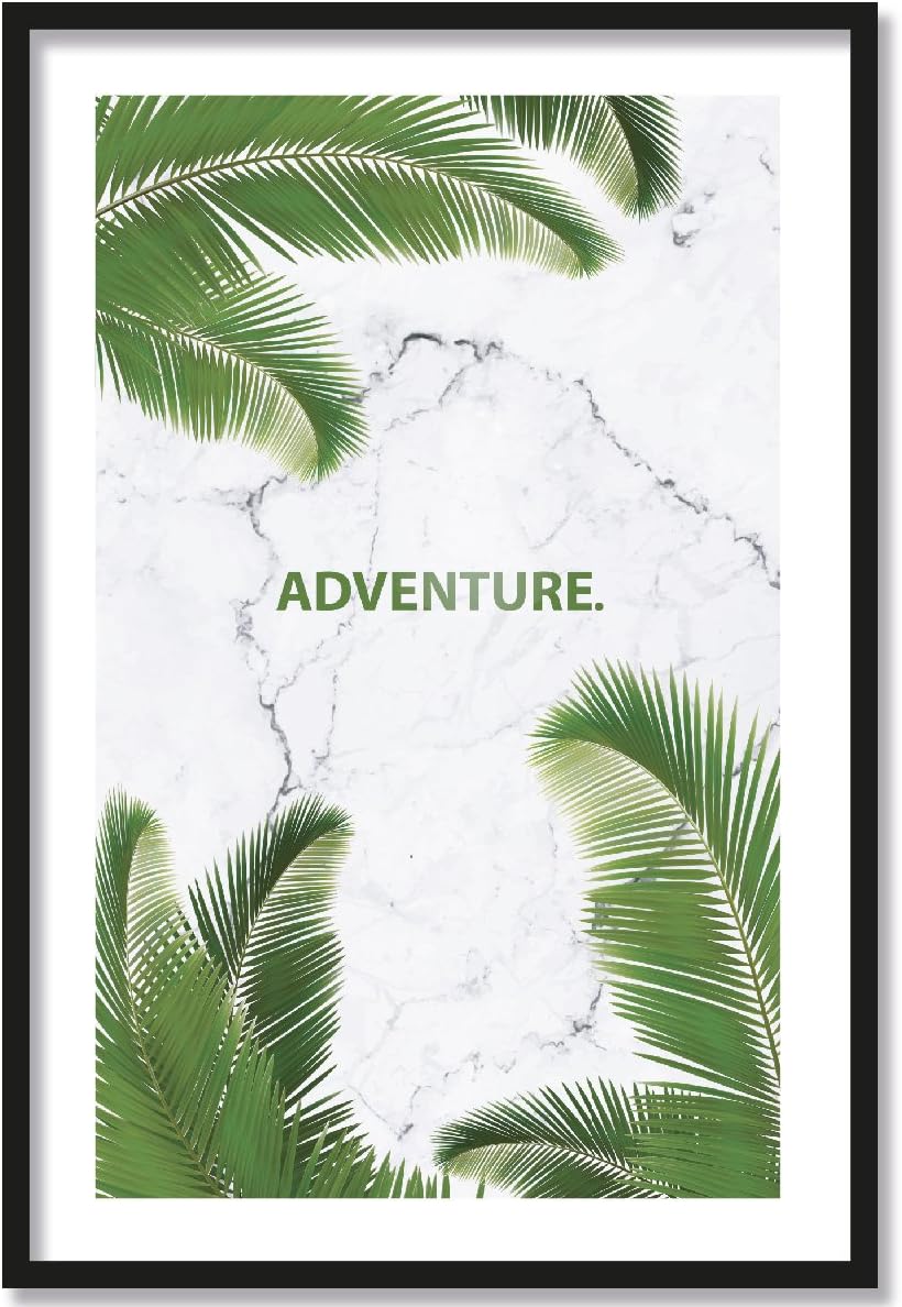 JUNIWORDS Poster mit/ohne Holzrahmen - Wähle ein Motiv - Adventure - Wähle eine Grösse - 21 x 30 cm