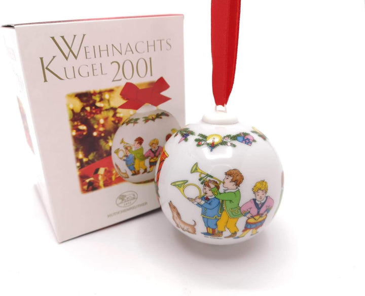 Hutschenreuther Weihnachtskugel 2001*Rarität, Kugel, Baumkugel, Porzellankugel, Baumanhänger, Anhäng