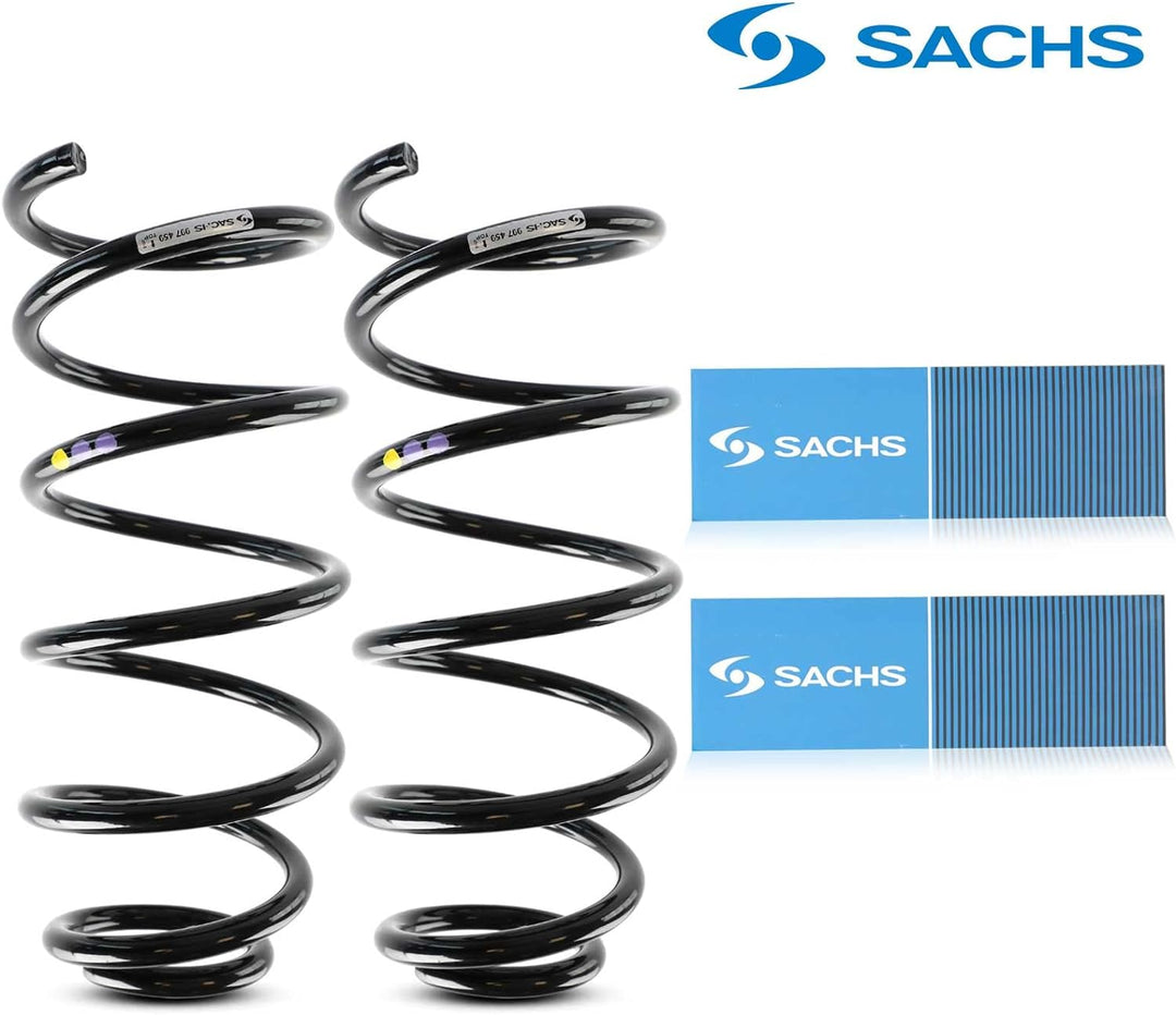 2x Original Sachs 997459 Fahrwerksfeder Vorderachse Kompatibel mit Leon 1999-2006 Toledo II 1998-200