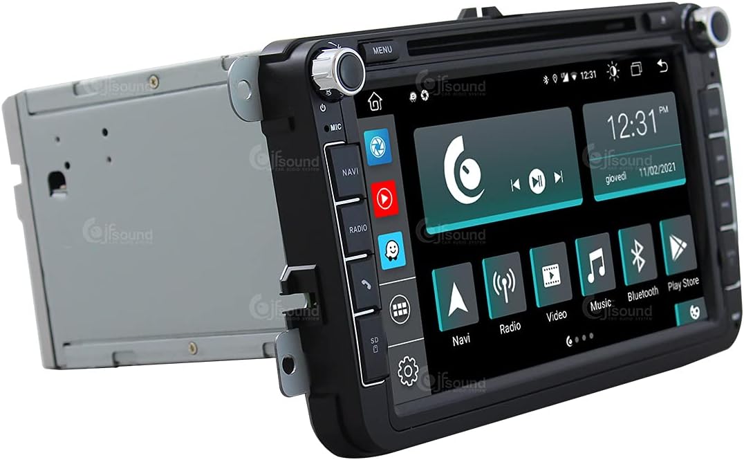 Costum fit Autoradio für Volkswagen Android GPS Bluetooth WiFi Dab USB Full HD Touchscreen Display 9