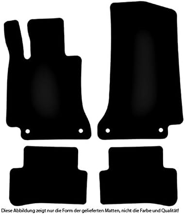 Bär-AfC Auto Fussmatten Doppelrippe passend für Mercedes Benz C-Klasse W205 S205 ab 2014, Autoteppic