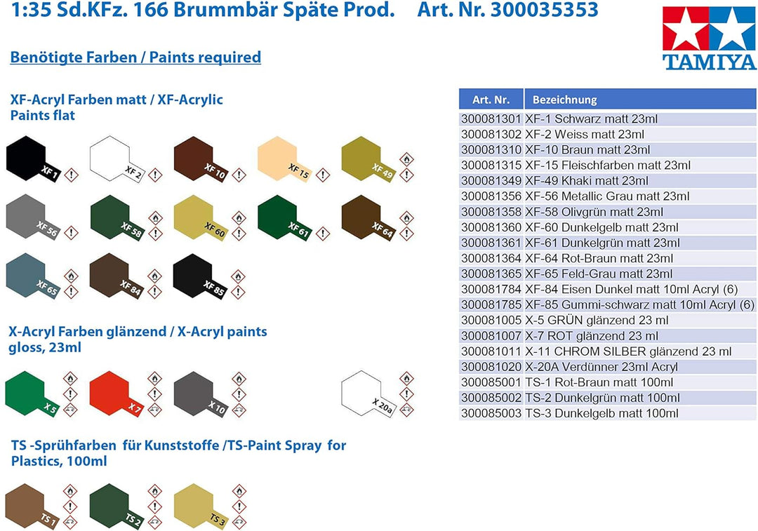 Tamiya 300035353 Panzer