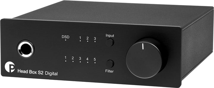 Pro-Ject Head Box S2 Digital Mikro High End Kopfhörerverstärker (Head Box S2 Digital, Schwarz) Head
